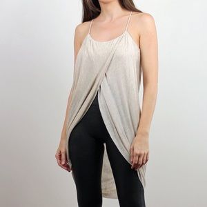 Long Tulip Cut Tank Top